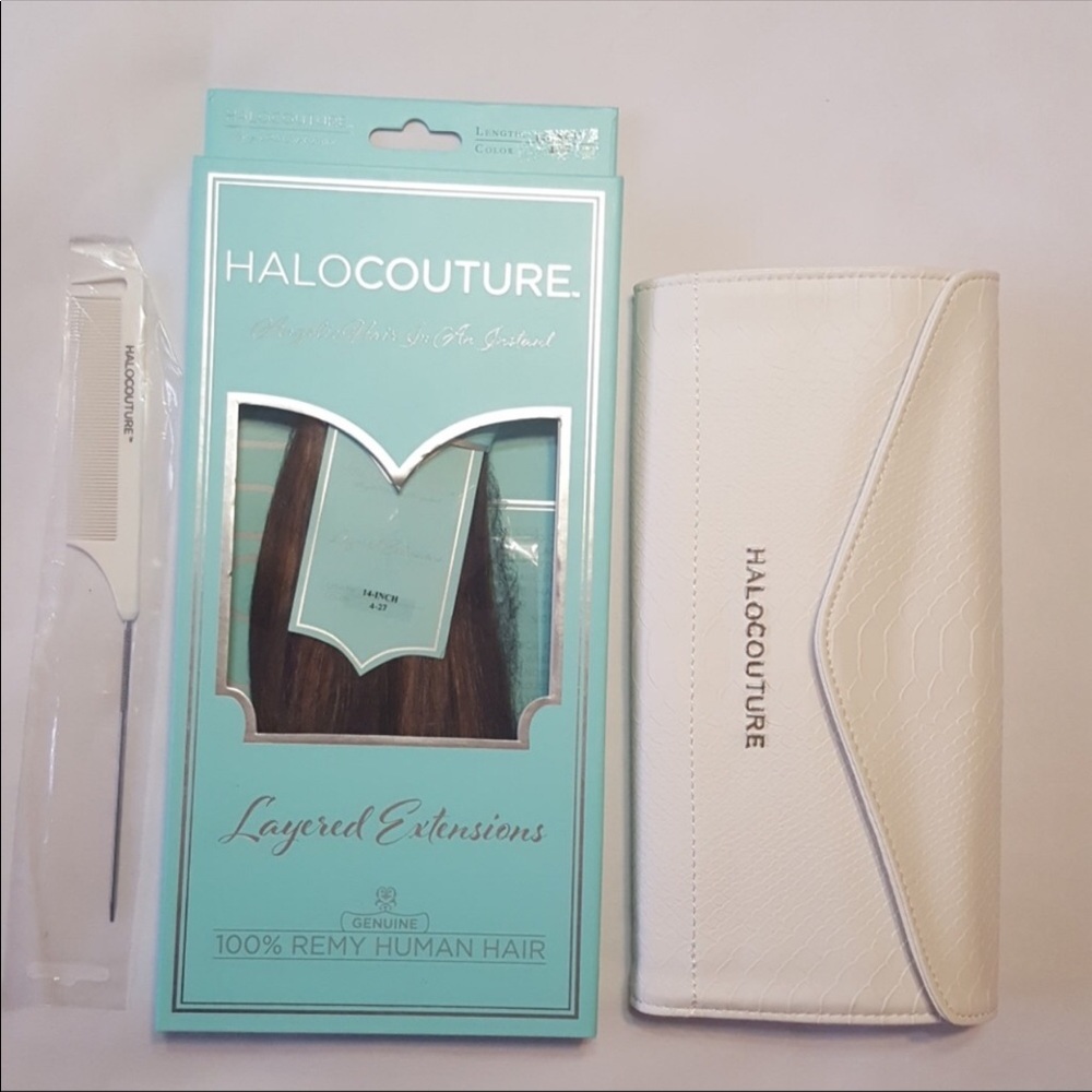 NWT 14 inch HALOCOUTURE extensions in 4-27